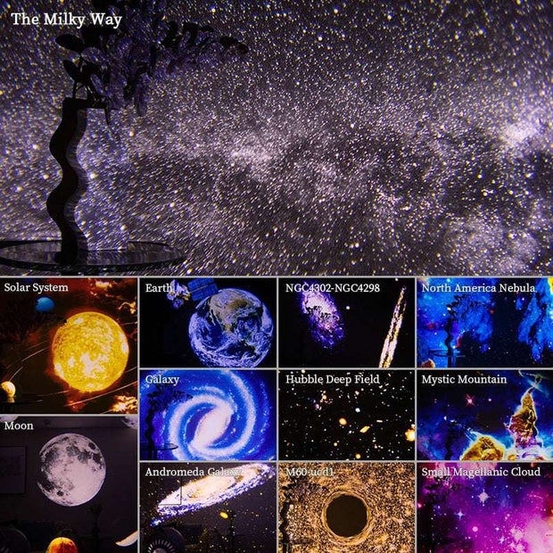 Galaxy Star Projector Night Light 360° Rotating Sky Lamp for Kids & Bedroom Decor! - ViralVault
