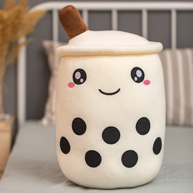 Unique Soft Teddy Plush Boba Milk Tea Plushie Toy Stuffed Fruit Shape Taste Milk Tea Hug Pillow Balls Boba Tea Cup Cushion Kids - ViralVault