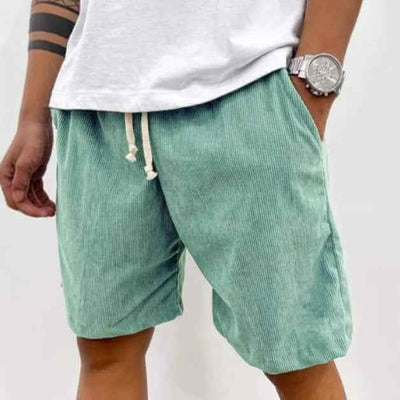 Men's Corduroy Shorts With Drawstring for summer!