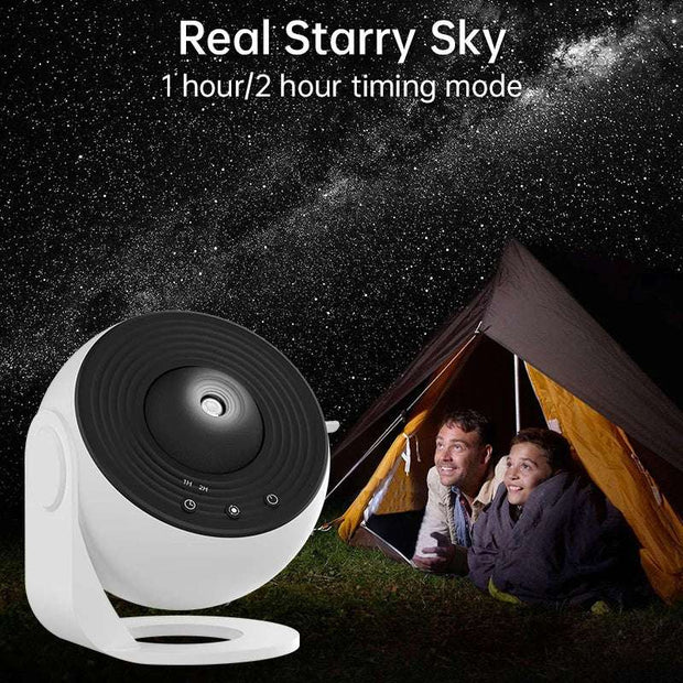 Galaxy Star Projector Night Light 360° Rotating Sky Lamp for Kids & Bedroom Decor! - ViralVault