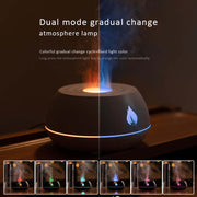 Flame Humidifier Aromatherapy Diffuser 7 Colors Light Home Air Humidifier 130ML USB Room Fragrance Essential Oil Diffuser! - ViralVault