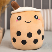 Unique Soft Teddy Plush Boba Milk Tea Plushie Toy Stuffed Fruit Shape Taste Milk Tea Hug Pillow Balls Boba Tea Cup Cushion Kids - ViralVault