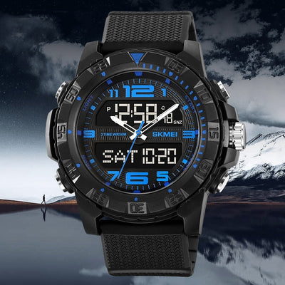 Dual Display Multifunctional Waterproof Electronic Watch Outdoor Sports! - ViralVault