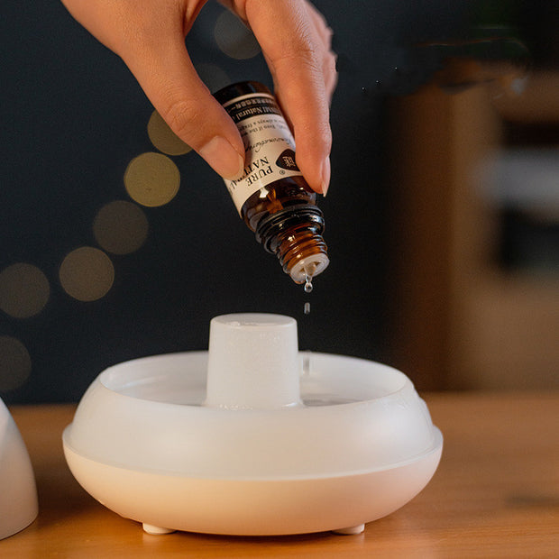 Flame Humidifier Aromatherapy Diffuser 7 Colors Light Home Air Humidifier 130ML USB Room Fragrance Essential Oil Diffuser! - ViralVault